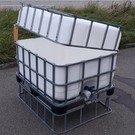 Terrassen-Hochbeet WEISS mit Frühbeet 500l-90 Höhe auf MPE mit Podest