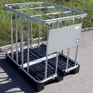 IBC Box NEU mit senkrechten 16-Stäben auf PE-Palette