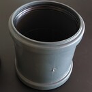 HT-Muffe DN 110 mm dunkelgrau