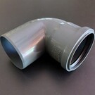 HT-Rohr Bogen DN 75 mm dunkelgrau