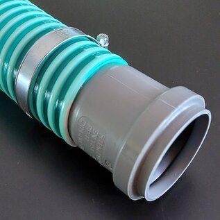 HT-Steckrohr mit flexiblem Schlauch DN 50 mm-100 cm +/+ (Muffe-Muffe)