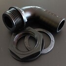 Regentonnendurchführung 1-Zoll mit 90° Bogen für Wasserbecken