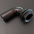 25mm 1'' Schlauchdurchführung mit Bogen über 3/4''