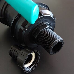 IBC Adapter S100x8 mit 1-1/4-Zoll Tülle für 32 mm Schlauch #Z32FLEX -REGEN-USER