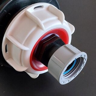 IBC Adapter ROHRGEWINDE 2'' mit Überwurfmutter auf 3/4 Zoll Innengewinde