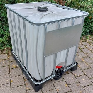 IBC Container für Food mit UV Schutz 1000 Liter NEUE BLASE auf Kunststoff-Palette #I65ZWVP-TOP-REGEN-USER