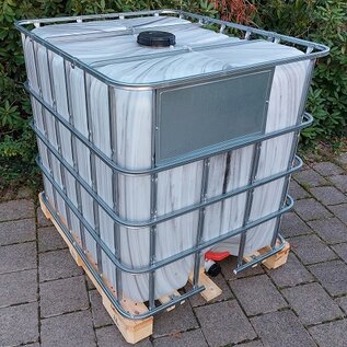 IBC Container 1000 Liter NEU ZEBRA für Lebensmittel auf Holz-Palette