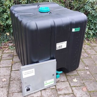 IBC Gefahrgut Ersatz-Behälter SCHWARZ NEU FDA mit UV-SCHUTZ 1000 Liter für IBC Container