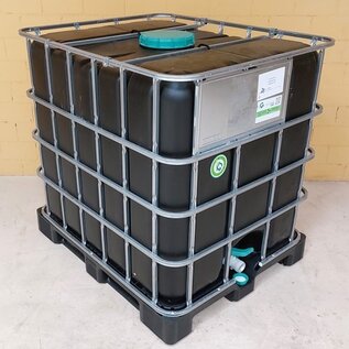 Regenwassertank 1000 Liter schwarz mit 225'er Deckel und 2-Zoll auf Kunststoff-Palette #I4VP-DTOP-REGEN-USER