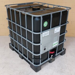 IBC Container für Gefahrstoff 1000 Liter REKO SCHWARZ auf Kunststoff-Palette #I4VP-UN-GC