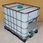 IBC Container 640 Liter NEU FOODCERT auf verzinkter Stahl-Kunststoff-Palette lebensmittelecht #9MVP-S-NEU-REGEN-USER