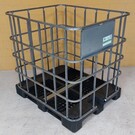 Brennholzbox IBC auf PE-Palette NEU