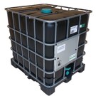 IBC UN-Container NEU schwarz 1000l & FDA auf Kunststoff-Palette