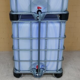 IBC Container Tankverbinder mit 2x S60x6 und HT-Rohr 32mm senkrecht