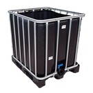 IBC Becken SCHWARZ 1000 l NEU auf Kunststoffp.