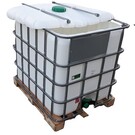 IBC Container weiss für Futter 1000l NEU auf Holz