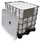 IBC Schüttgut Container WEISS 1000l NEU auf Kunststoff