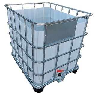 IBC Wassertank offen NEU 1000 Liter lebensmittelecht auf Hybrid-Palette