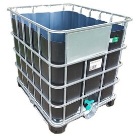 Getränkefass IBC schwarz offen 1000 l NEU auf Hybrid-Pal.