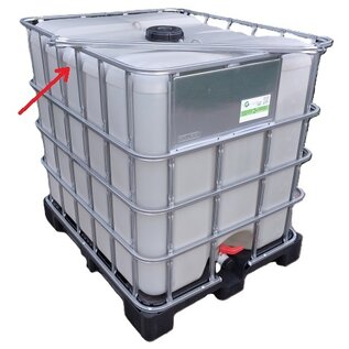 IBC Container für Schüttgut NEU RECYCLING 1000 Liter lebensmittelecht auf Kunststoff-Palette