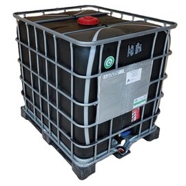 REKO Schütz IBC MX SCHWARZ 1000l UN auf Stahl-Kunststoff