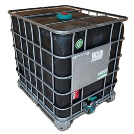 IBC Container Schütz MX 1000l SCHWARZ UN auf Stahl-Palette