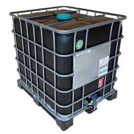 REKO IBC 1000l SCHWARZ UN auf Metall-VP-Palette