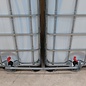 IBC Container 2x S60x6 Tankverbindung mit HT-Rohr 32mm und 1-Zoll oder 5/4-Zoll Aussengewinde