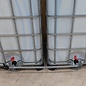 IBC Container 2x S60x6 Tankverbindung mit HT-Rohr 32mm und ABSPERRHAHN