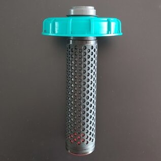IBC Deckelfilter 150 mm mit DN-50 mm HT-Bogen Anschluss für Regenwasser