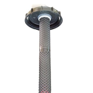 IBC Deckel 225mm mit Regenwasserfilter EXTRALANG für IBC Tank mit HT-Bogen DN 75