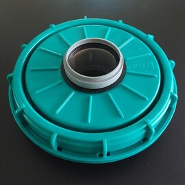 IBC Deckel 225mm mit HT Rohr DN 75 Anschluss