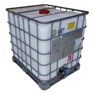 REKO Schütz MX EX EV 1000 UN (Gefahrgut IBC) WEISS (leitfähig, antistatisch) auf Stahlpalette