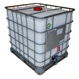 REKO IBC 1000l WEISS UN auf Metall-Palette