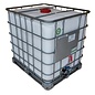 REKO 1000 Liter Schütz IBC WEISS mit UN auf Stahl-Palette mit Lichtschutz