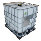 IBC Container Faserplast 1000l mit UN Zulassung auf Stahl-Komposit-Palette