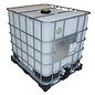 IBC Faserplast Container 1000 l mit laufender UN Zulassung, industriell gereinigt auf Stahl-Komposit-Palette