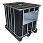 IBC Container 1000l für Trinkwasser mit UV Schutz 1000 Liter NEU (neue SCHWARZE Blase) auf Kunststoff- Palette