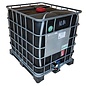 IBC REKO Schütz MX 1000l SCHWARZ mit UN-Zulassung auf Stahl-Kunststoff-Palette