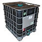 REKO Schütz IBC MX SCHWARZ 1000-Liter mit UN-Zulassung auf Stahl-Palette