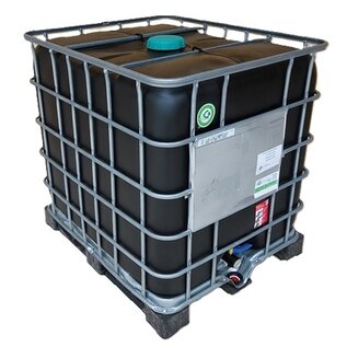 REKO 1000 Liter Schütz IBC SCHWARZ mit UN auf MVP-Palette mit UV-SCHUTZ