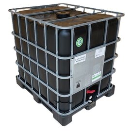 REKO IBC Gefahrgut-Container 1000l SCHWARZ auf Kunststoff-Palette