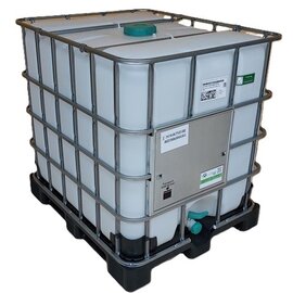 IBC UN-Container 1000l & FDA auf Kunststoff-Palette