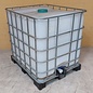 1000 Liter IBC Wassertank weiss bis schwarz auf Metall- oder Metall-PE-Palette