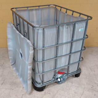IBC Container für Futter 1000 Liter NEU (lebensmittelecht) auf Hybridpalette