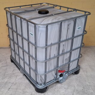 IBC Container 1000 Liter NEU MARMORIERT M034 auf Stahl-Kunststoff-Palette