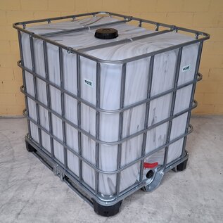 IBC Container 1000 Liter NEU MARMORIERT auf Stahl-Kunststoff-Palette
