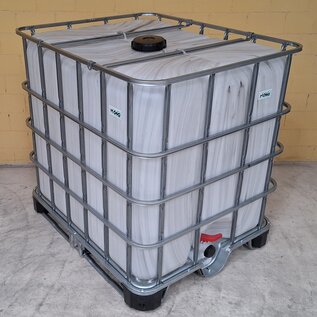 IBC Container 1000 Liter NEU MARMORIERT auf Stahl-Kunststoff-Palette