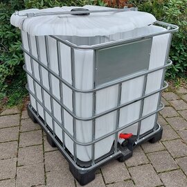 Marmorierte Regentonne mit Deckel 1000l NEU auf PE-Palette