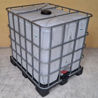 IBC Regentonne marmoriert mit Deckel NEU 1000 Liter lebensmittelecht auf Kunststoff-Palette
